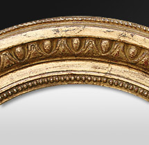 Napoleon 3 Antike spiegel ornament mit perlen und ovale