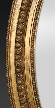 Antike Spiegel altevergolden mit blattgold